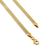 AgaKulche İtalyan Ezme Balık Sırtı 3,30 mm Altın Zincir