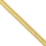 AgaKulche İtalyan Ezme Balık Sırtı 3,30 mm Altın Bileklik