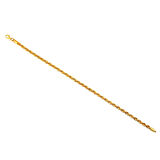 AgaKulche Halat 3,6 mm Altın Bileklik