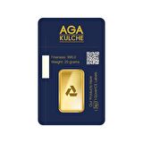 AgaKulche 20 Gram 24 Ayar Külçe Altın
