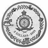 AgaKulche Hoş Geldin Bebek Kristal Taşlı 2023 1 Ons Gümüş Sikke Coin
