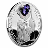 AgaKulche Hoş Geldin Bebek Kristal Taşlı 2023 1 Ons Gümüş Sikke Coin