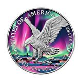 AgaKulche Yürüyen Özgürlük Kuzey Işıkları Gümüş Sikke Coin