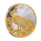 AgaKulche Tavuskuşu Gümüş Sikke Coin