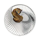 AgaKulche Leopar Kamuflaj Gümüş Sikke Coin