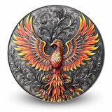 AgaKulche Phoenix Anka Kuşu 1 Ons Gümüş Sikke Coin