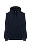MY SPORT   5017 Erkek Yumuşacık Kapüşonlu Organik Pamuk Kanguru Cepli Regular Lacivert  Sweatshirt