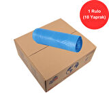 Jefe Plast Jumbo Boy Sıfır Atık Mavi Renkli Çöp Poşeti Torbası 80 x 110 cm. 660 gr. x 1 Rulo