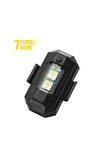 Space24 SP103 Şarjlı 7 Renkli Led Flaşör Siyah