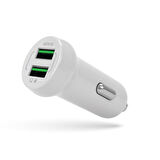 MF Product MFB102 2 USB Çıkışlı 12W Akım Korumalı Araç Çakmak Şarj Cihazı Beyaz