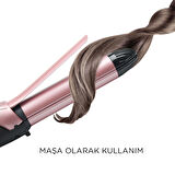 Polosmart PSC58 2 in 1 Saç Şekillendirici Düzleştirici Rose Gold