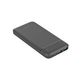 Polosmart PBS123 10.000 mAh 1 Type-C 2 USB Çıkışlı Taşınabilir Şarj Cihazı Powerbank Gri