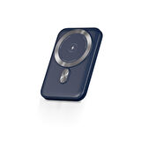 Polosmart PBS133 Magsafe Kablosuz Hızlı Taşınabilir Şarj Cihazı Powerbank 5000 mAh Navy