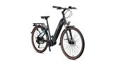 LOOP COMMUTER 28 ELEKTRİKLİ ŞEHİR BİSİKLETİ 9V HD 17.5 MAT SİYAH-FÜME-TURKUAZ