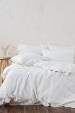 Ecocotton Ayda Çift Kişilik Nevresim Takımı %100 Organik Pamuk Dokuma Krem 200x220 Cm
