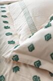Ecocotton İmre Çift Kişilik Nevresim Takımı %100 Organik Pamuk Müslin Yeşil 200x220 Cm