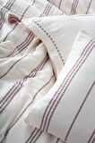 Ecocotton İzgi Çift Kişilik Nevresim Takımı %100 Organik Pamuk Müslin Bej 200x220 Cm