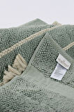 Ecocotton Karnella Yeşil %100 Organik Pamuk Banyo Paspası 60 x 100 cm