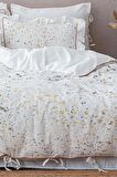 Ecocotton İlya Çift Kişilik Nevresim Takımı %100 Organik Pamuk Müslin Krem 200x220 Cm