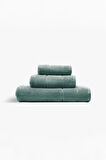 Green Black Eliza Yeşil %100 Pamuk 3 Parça Hamam Seti