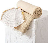 Ecocotton Melinda Bebek Yatak Örtüsü %100 Organik Pamuk Müslin Dokuma Terra 120x170 Cm