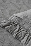 Ecocotton Tanya Gri %100 Organik Pamuk Çift Kişilik Pike Yatak Örtüsü Takımı  