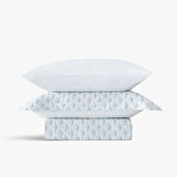 Tria Çift Kişilik Nevresim Takımı %100 Pamuk 210 TC 83 Tel Saten Digital Baskılı Mint 200x220 Cm