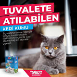 TofuCat Tuvalete Atılabilen Koku Hapsedeci Topaklanan Doğal Kedi Kumu 8 Lt (4 Adet)