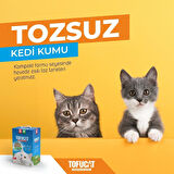 TofuCat Tuvalete Atılabilen Koku Hapsedeci Topaklanan Doğal Kedi Kumu 8 Lt (4 Adet)