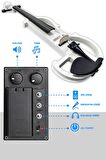 Midex RCZ-606W Elektro Keman Seti Beyaz (Kulaklık Kablo Metod Tuner Yastık )