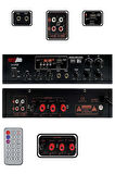 Lastvoice Lv-2100 Hat Trafolu 2 Bölgeli Stereo Anfi 2x100W Usb-Bt