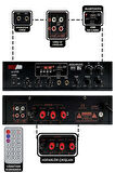 Lastvoice Lv-2100 Hat Trafolu 2 Bölgeli Stereo Anfi 2x100W Usb-Bt