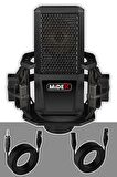 Midex MX-2020 Mikrofon + GLX-500 Ses Kartı + RS-30 Stereo Kulaklık Seti