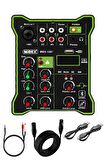 Midex MDX-100 Stüdyo Kayıt İçin Ses Kartlı Mixer +48V Phantom Power ile Stüdyo Mikser