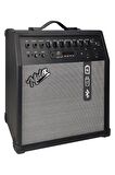Midex MGA-50USB-BT Elektro Gitar Amfisi 50 Watt USB Bluetooth Şarjlı 4 girişli