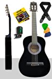 Midex CG-36BK-PAK Kaliteli 36 İnç 3/4 Junior Çocuk Gitarı 8-12 Yaş Arası (Çanta Tuner Askı Pena Metod)