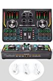 Midex CX1 Titanium Set Efektli Ses Kartı Mikrofon Kulaklık Stand Kayıt Canlı Yayın (PC ve Telefon)