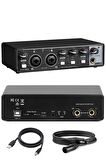 Midex GLX-650 Profesyonel Usb Stüdyo Ses Kartı 2 Giriş 2 Çıkış (xlr Kablo Dahil)