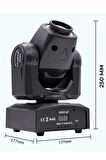 Quenlite Wash-307 Moving Head Robot Sahne Işık 30W LED GOBOLAR İLE