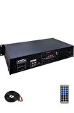 Hepa Merz HB-4400 Mixer Amfi 4 Bölgeli 4 Çıkışlı Anfi Zonlu 4x100W Bluetooth Usb