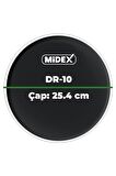 Midex DR-10BK Siyah Renk 10 İnç Bateri Davul Derisi Drumhead 10'' inch (25.4 cm)
