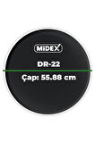 Midex DR-22BK Siyah Renk 22 İnç Kick Bas Bateri Davul Derisi Drumhead 22'' inch (55.88 cm)