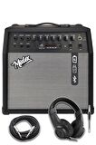 Midex MGA-50HD Elektro Gitar Amfisi 50 Watt USB Bluetooth Şarjlı 4 girişli (Kulaklık ve Kablo Dahil)