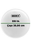 Midex DR-14WH Beyaz Renk 14 İnç Trampet Bateri Davul Derisi Drumhead 14'' inch (35.56 cm)