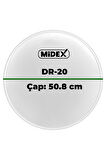 Midex DR-20WH Beyaz Renk 20 İnç Kick Bateri Davul Derisi Drumhead 20'' inch (50.80 cm)