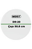Midex DR-20R Şeffaf Renk 20 İnç Kick Bateri Davul Derisi Drumhead 20'' inch (50.80 cm)