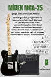 Midex TLX-50BK-25AMP Tele Kasa Maple Klavye 2 Single-Coil 25W Amfili Elektro Gitar