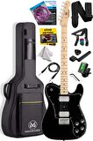 Maxword TLX-60BK Telecaster Maple Klavye HH Profesyonel Elektro Gitar