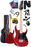 Maxword DE-150RD Maple Klavye HH Manyetik Yüksek Kaliteli Elektro Gitar Seti