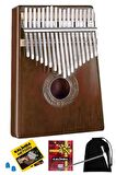 Midex KLX-553 Kalimba 1. Sınıf Maun Ağacı Mineral Çelik Paslanmaz 17 Tuş Tam Set